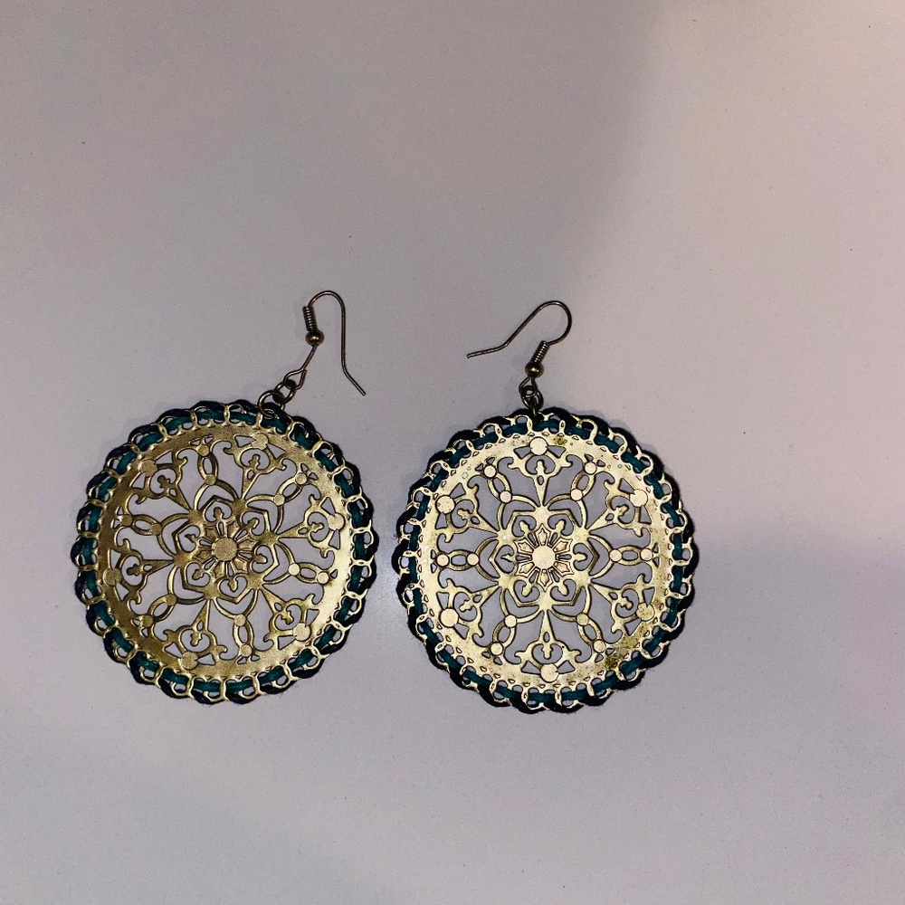Gold + Turquoise Earrings